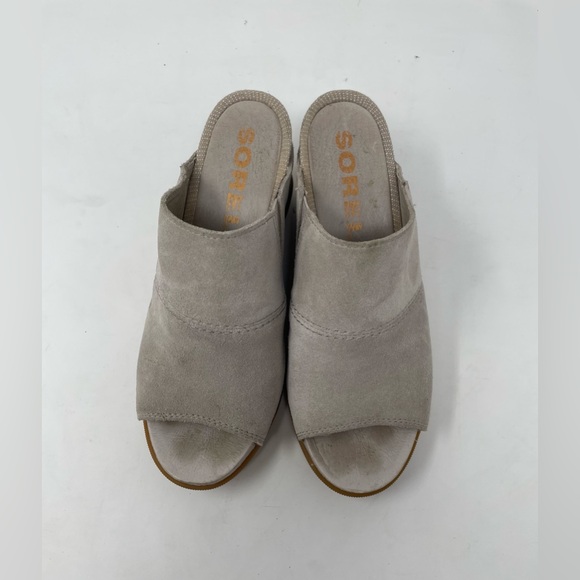 Sorel Women Gray Wedge Shoes Size 7 - Picture 6 of 9